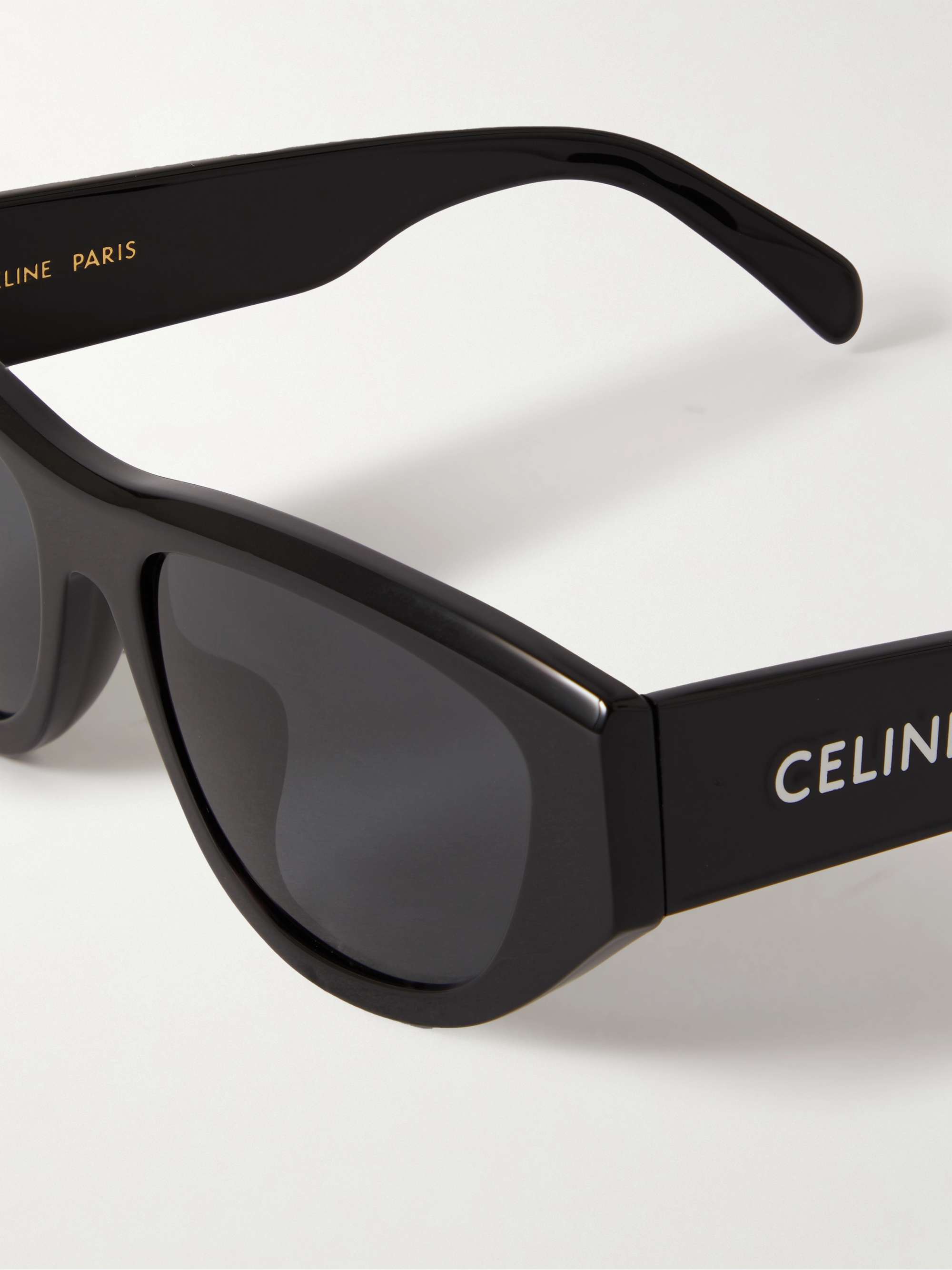 Black Monochroms 01 cat-eye acetate sunglasses | CELINE
