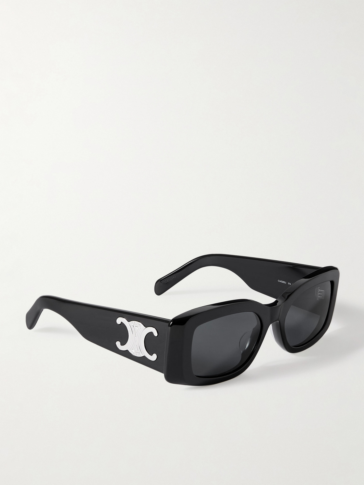 Celine Triomphe Oversized Square-frame Acetate Sunglasses In Black