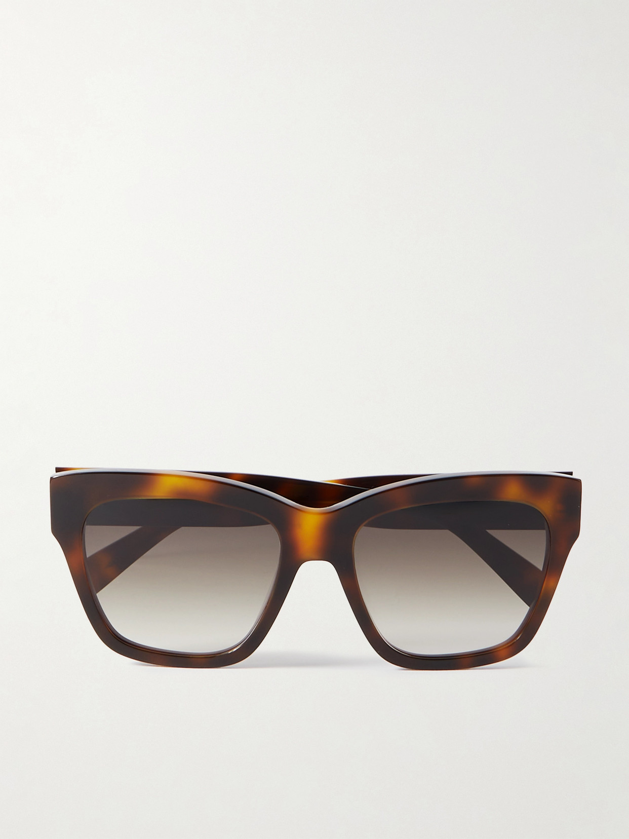 CELINE Eyewear - Triomphe Square-frame Tortoiseshell Acetate Sunglasses - One size