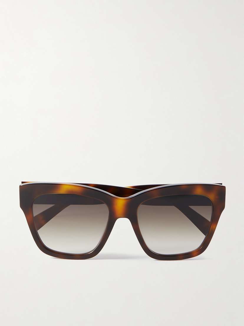 CELINE Eyewear Triomphe Square-frame Tortoiseshell Acetate Sunglasses