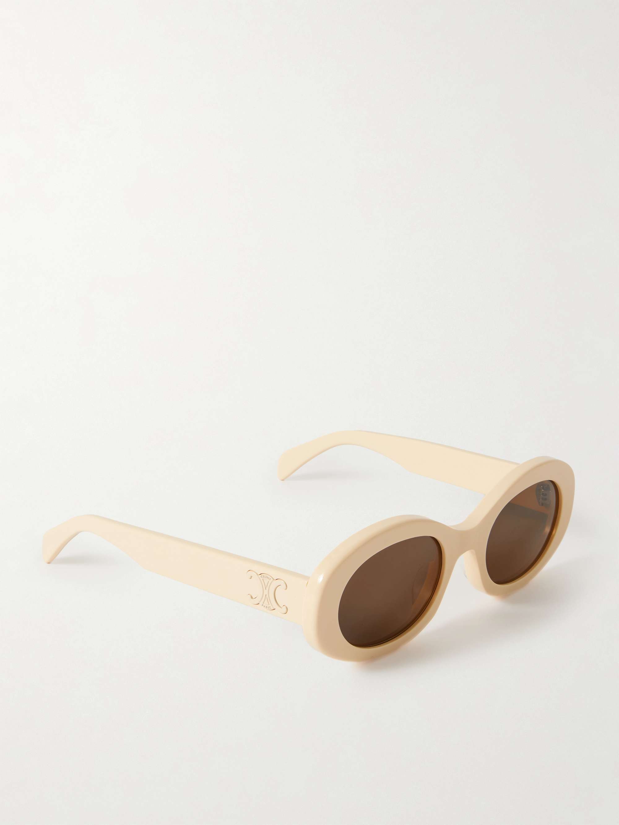 CELINE EYEWEAR نظارات شمسية Triomphe من الأسيتات بإطار بيضاوي الشكل