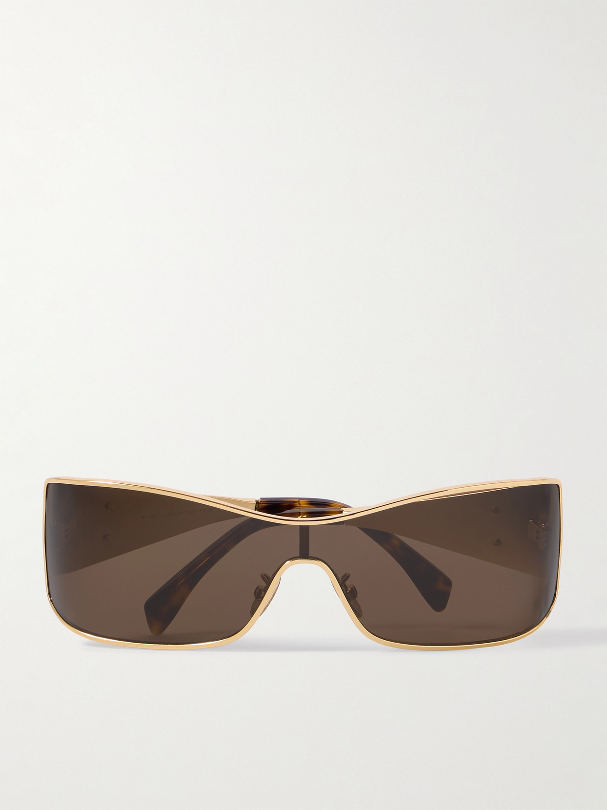 Celine Rectangular-frame Gold-tone Sunglasses