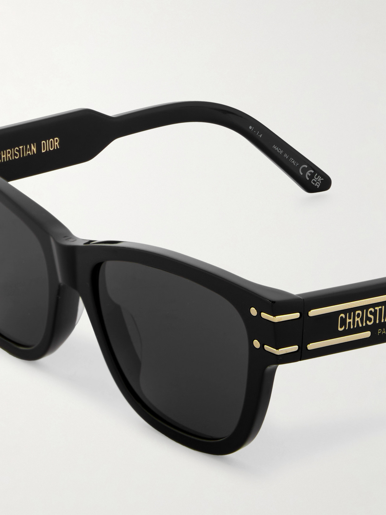Shop Dior Signature S6u Square-frame Acetate Sunglasses In Black