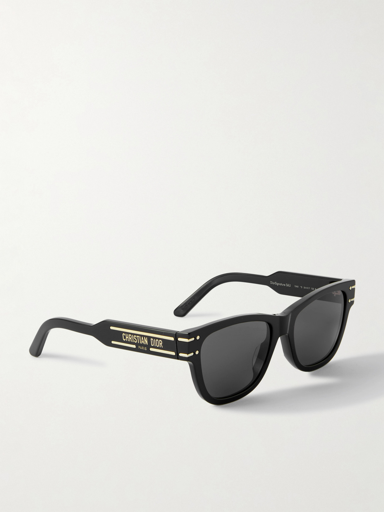 Shop Dior Signature S6u Square-frame Acetate Sunglasses In Black