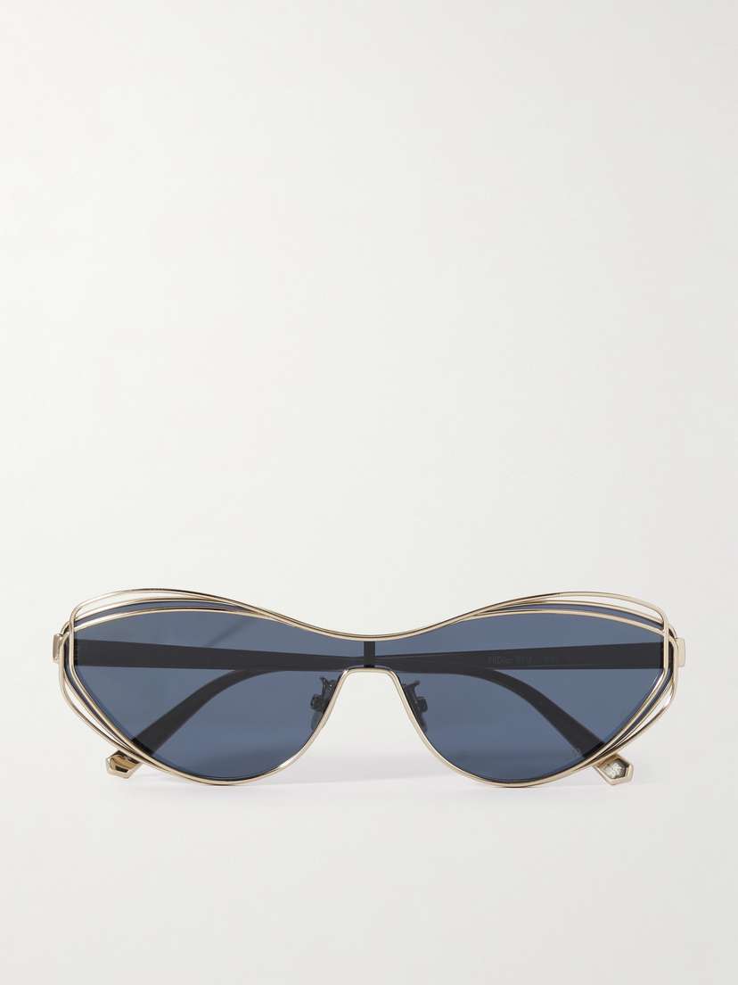 DIOR Eyewear Fildior M1u Cat-eye Gold-tone Sunglasses