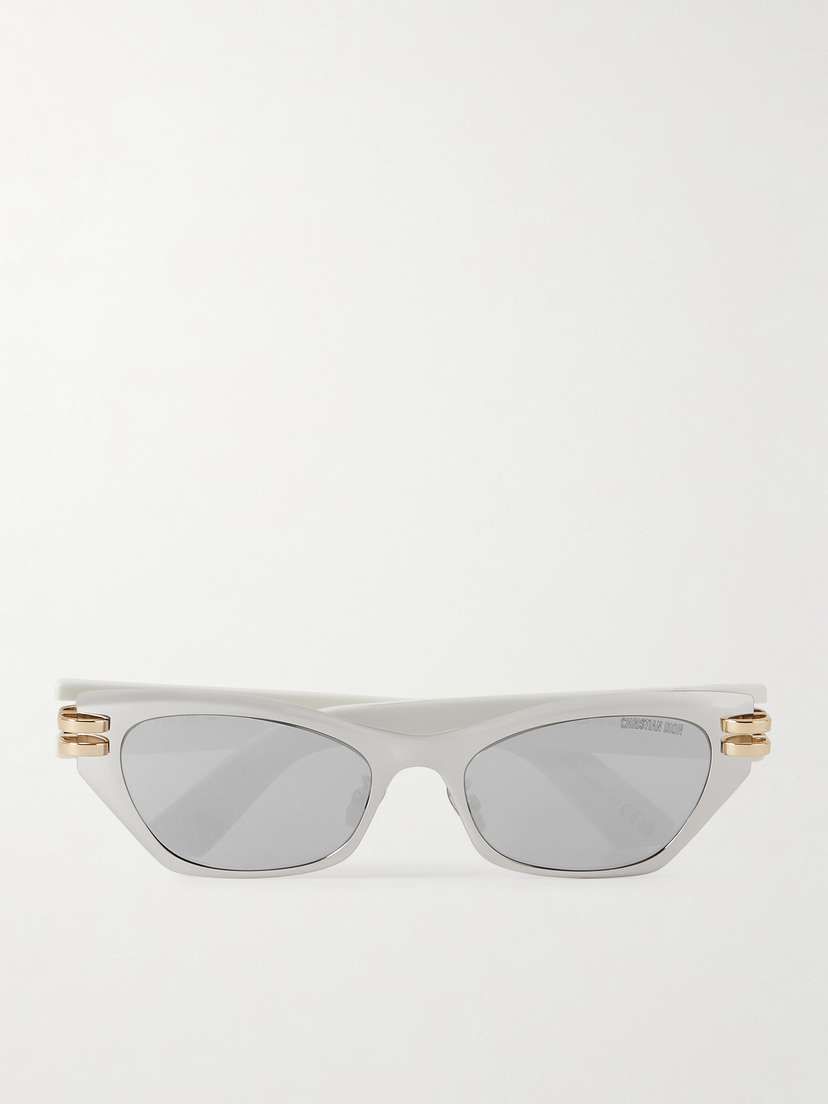 DIOR Eyewear Cdior B3u Cat-eye Silver-tone And Acetate Sunglasses