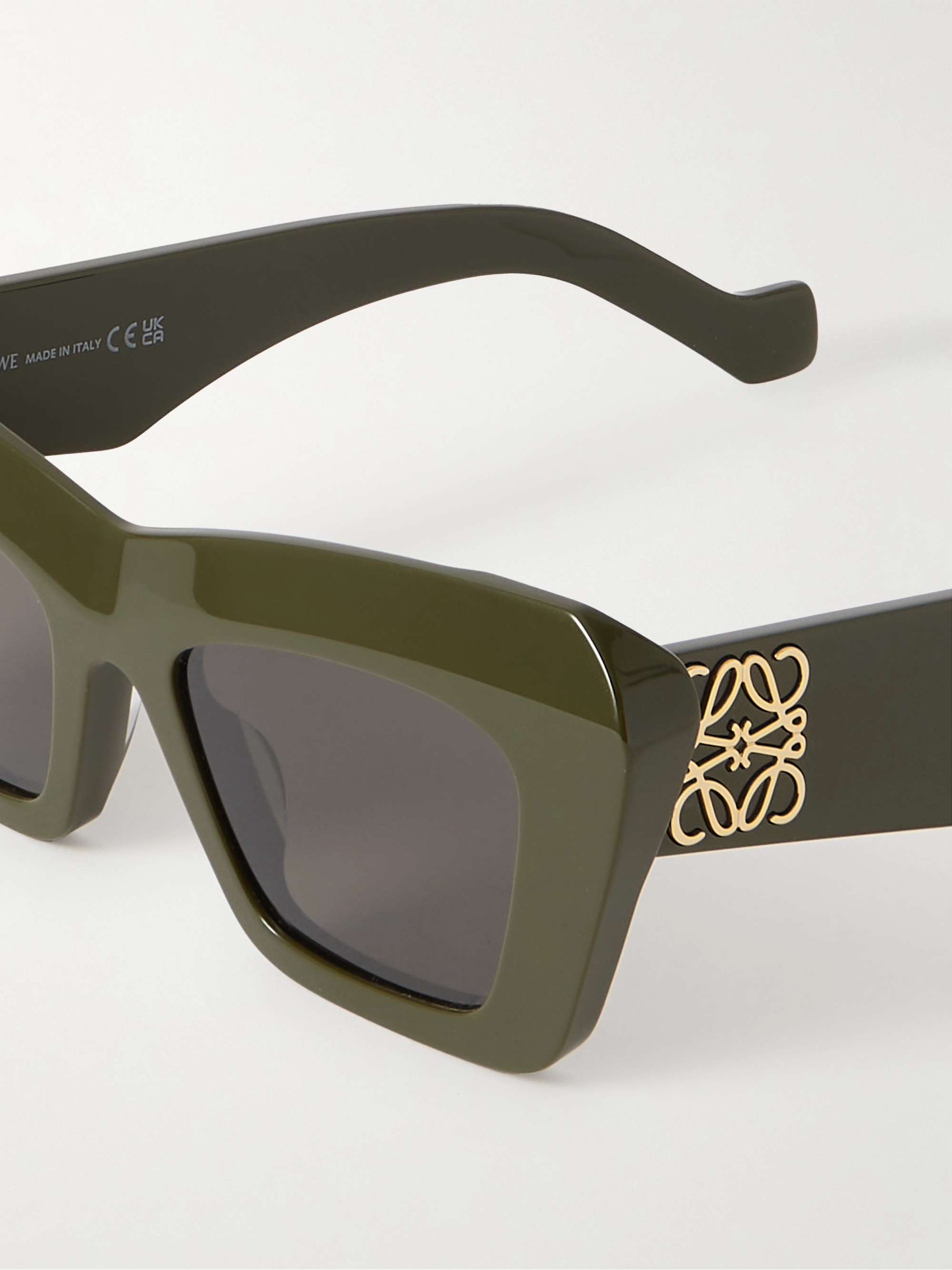 LOEWE EYEWEAR Cat-eye tortoiseshell acetate sunglasses