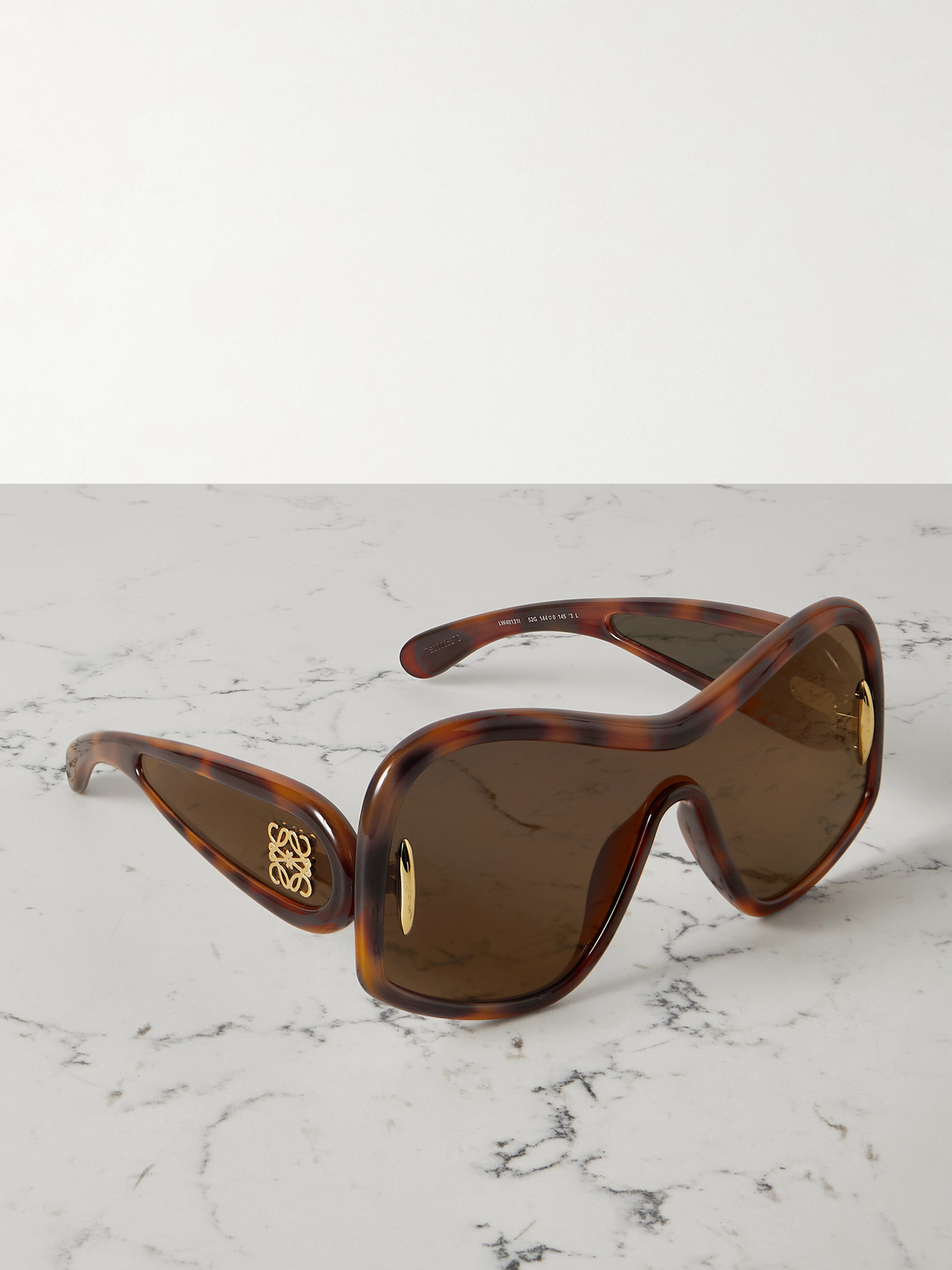 Loewe Anagram Oversized D-frame Tortoiseshell Acetate Sunglasses