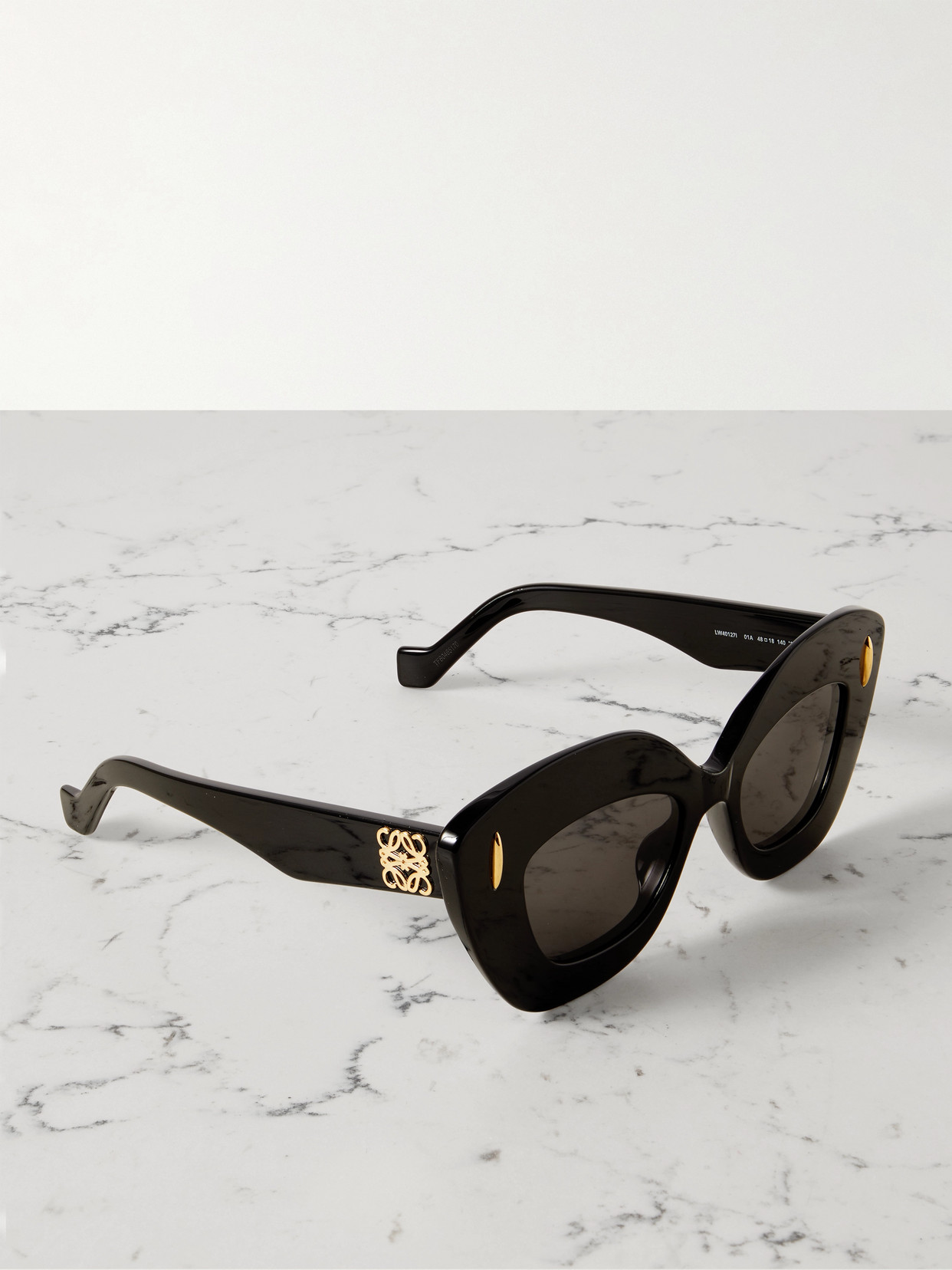 Loewe Oversized Cat-eye Acetate Sunglasses In Black