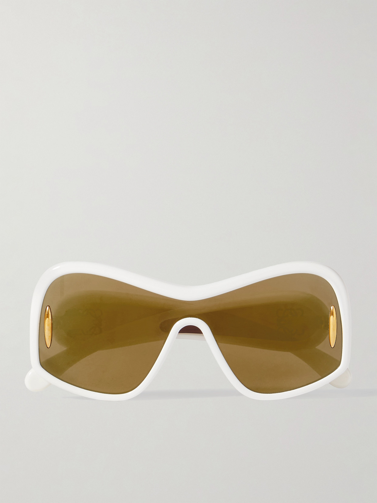 Loewe Anagram Oversized D-frame Acetate Sunglasses In Brown