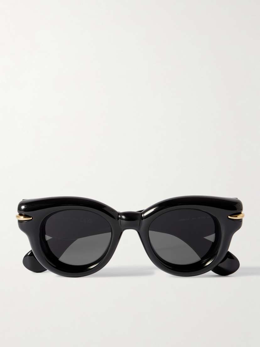 Loewe Inflated Gold-tone Embellished Cat-eye Acetate Sunglasses