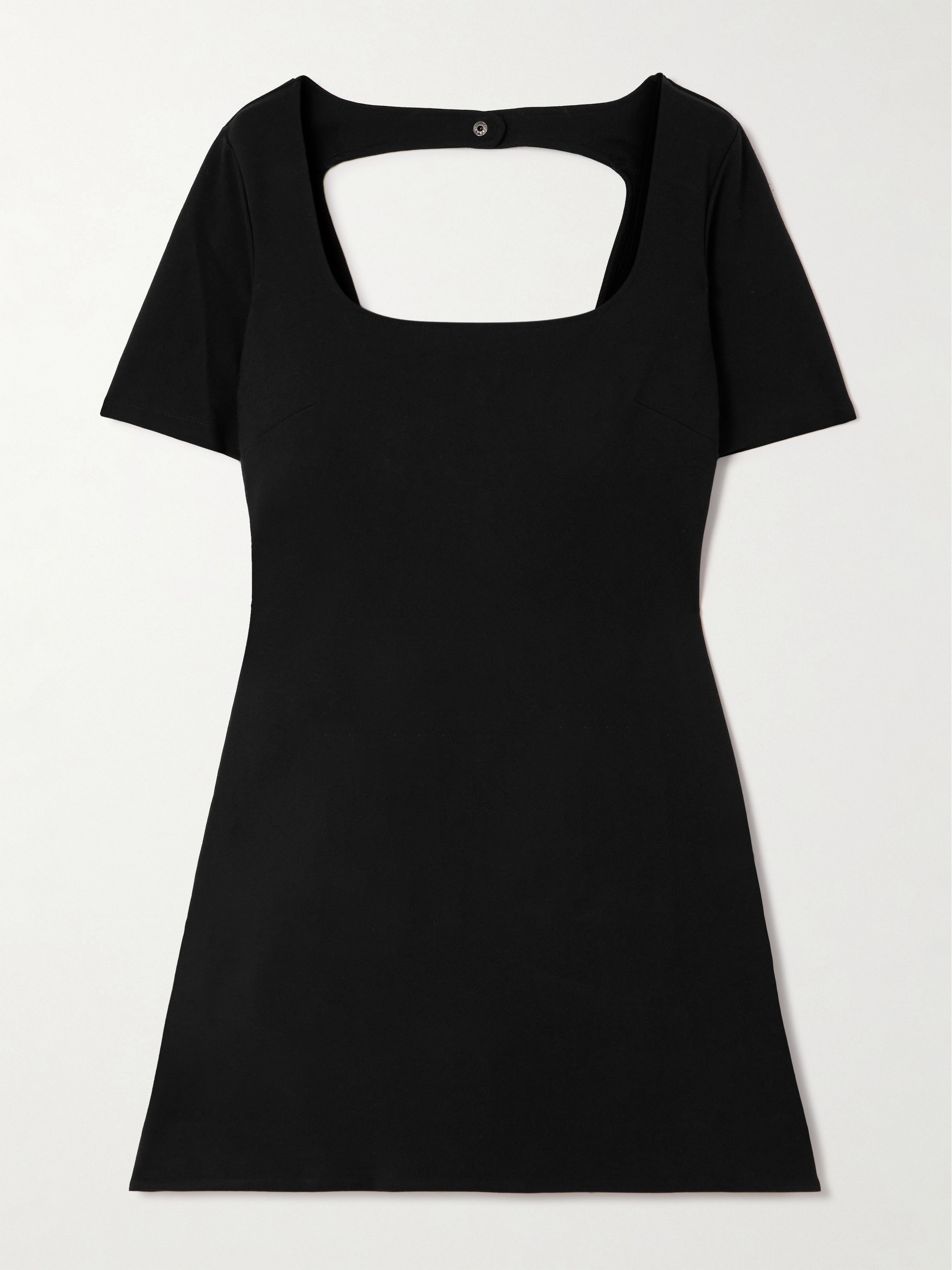Staud Stern open-back stretch-ponte mini dress
