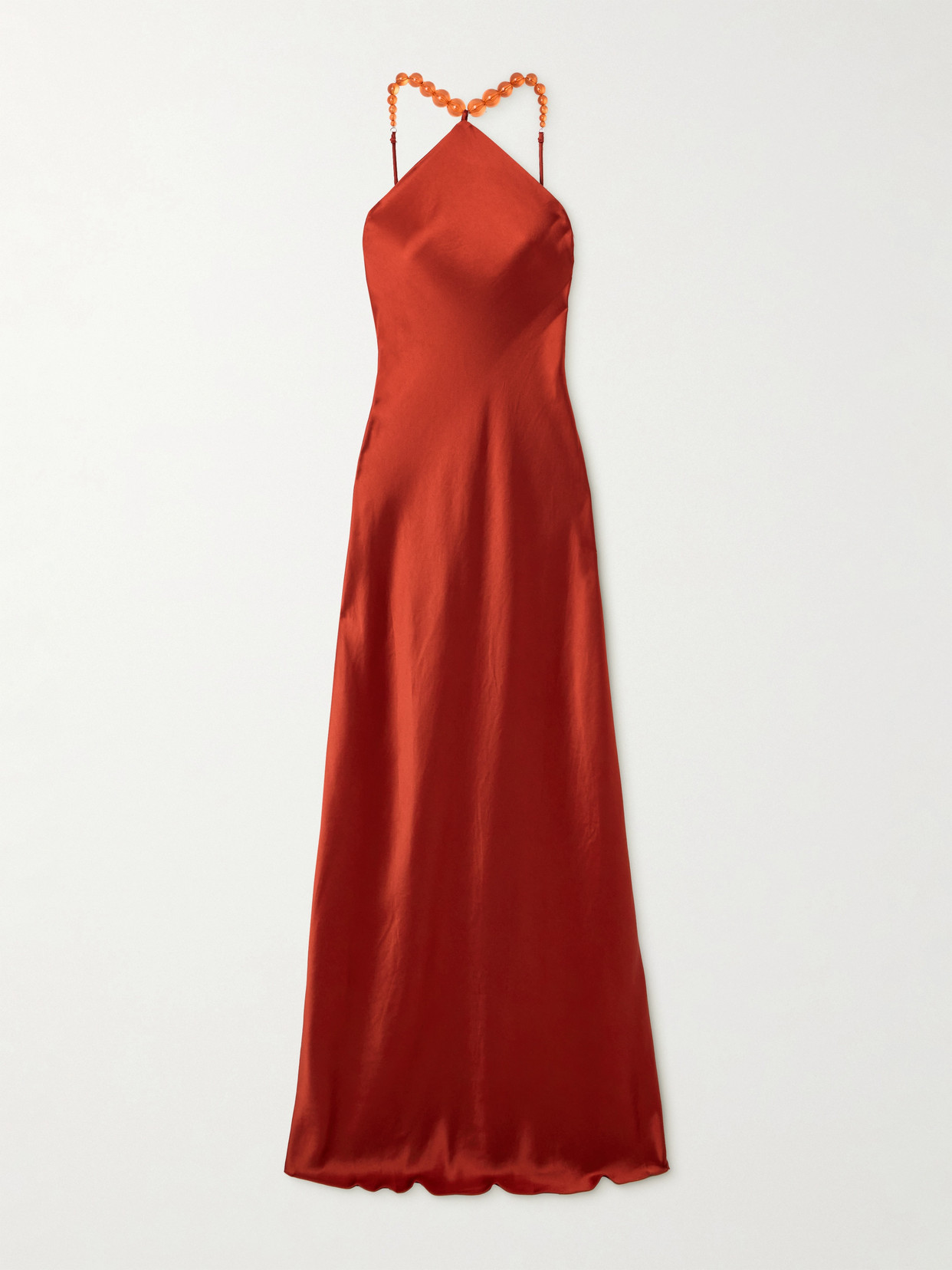 Staud Cadence Dress In Rust In Red