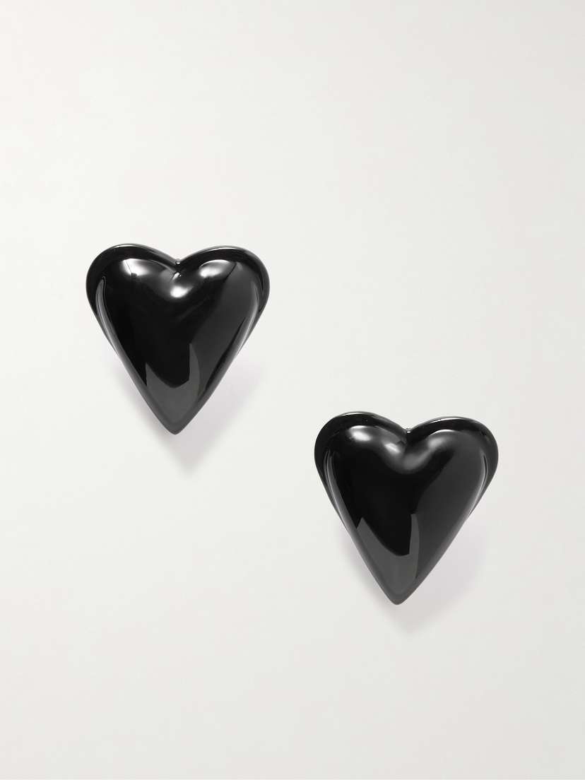 Alaïa Bombe Black-tone Earrings
