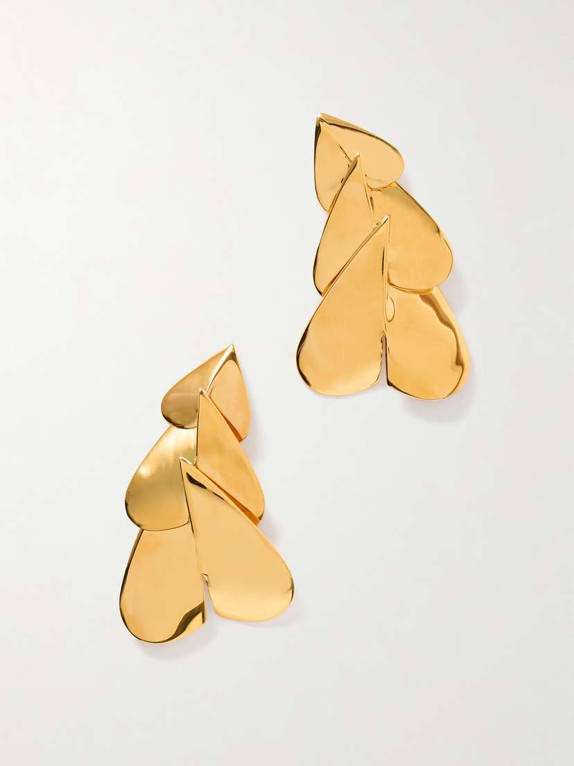 Alaïa Nested Gold-tone Earrings