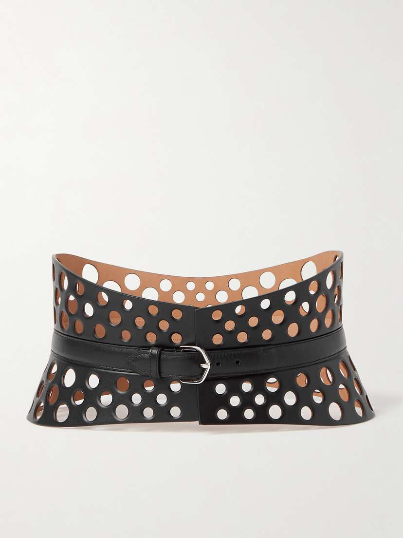 Alaïa Laser-cut Leather Waist Belt