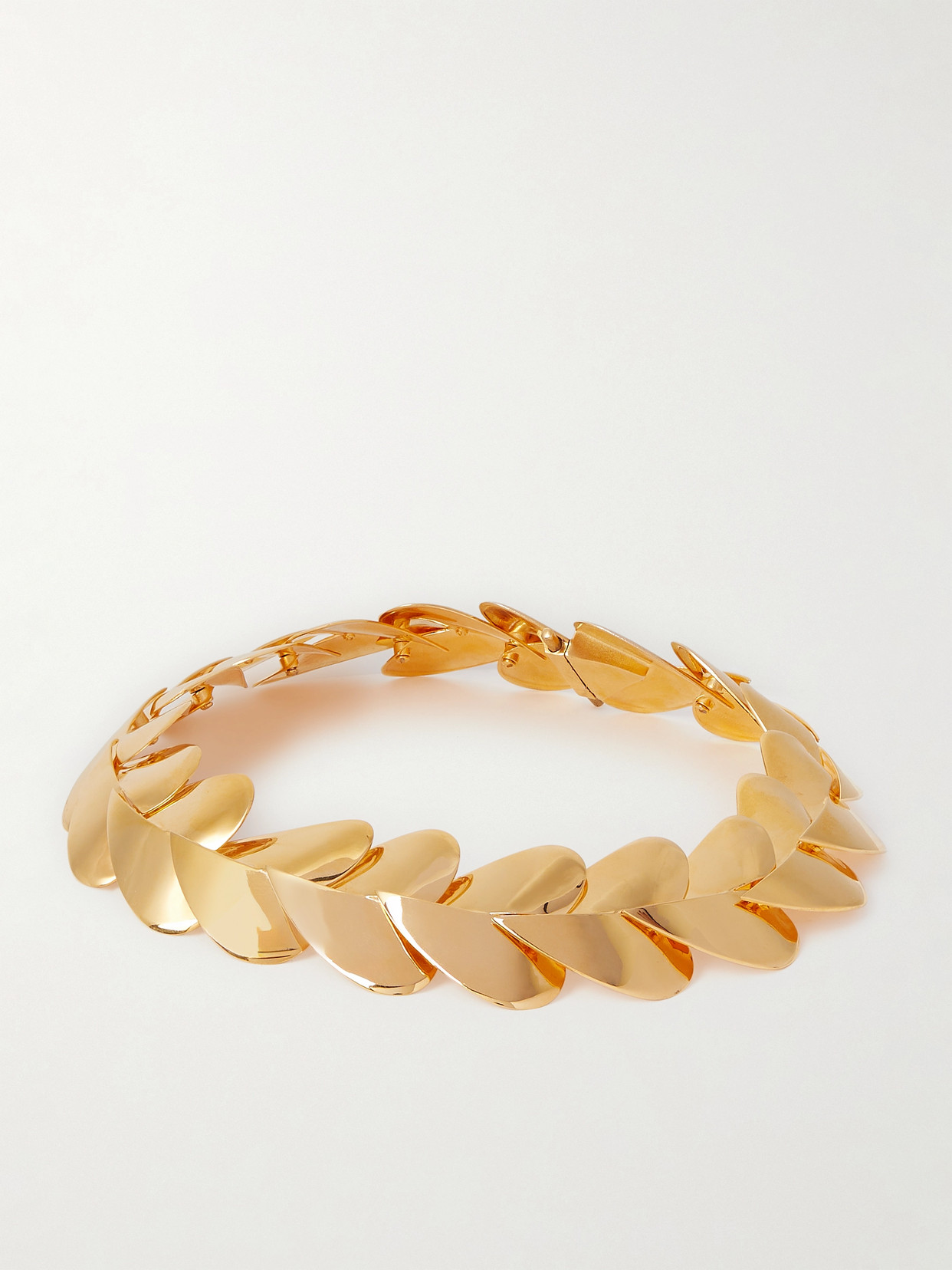 Alaïa Heart Choker In Gold