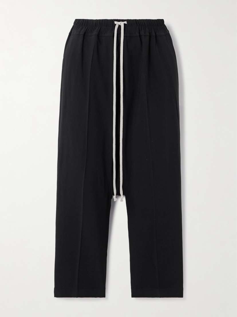 Rick Owens Cropped Crepe Straight-leg Pants