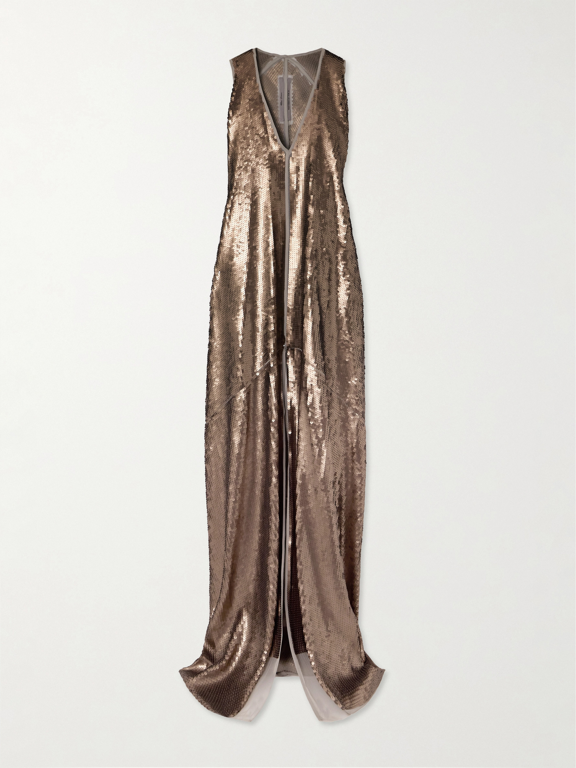 Rick Owens Dustulator sequined silk gown thumbnail