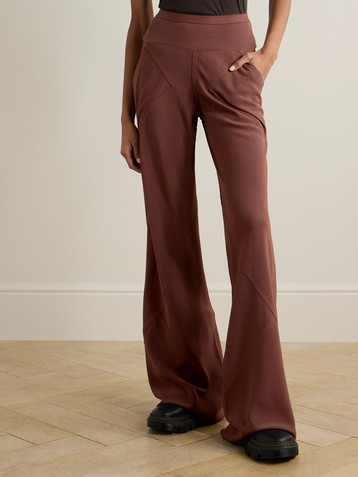 Rick Owens Paneled charmeuse track pants