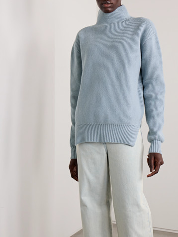 Rick Owens Ribbed wool turtleneck sweater