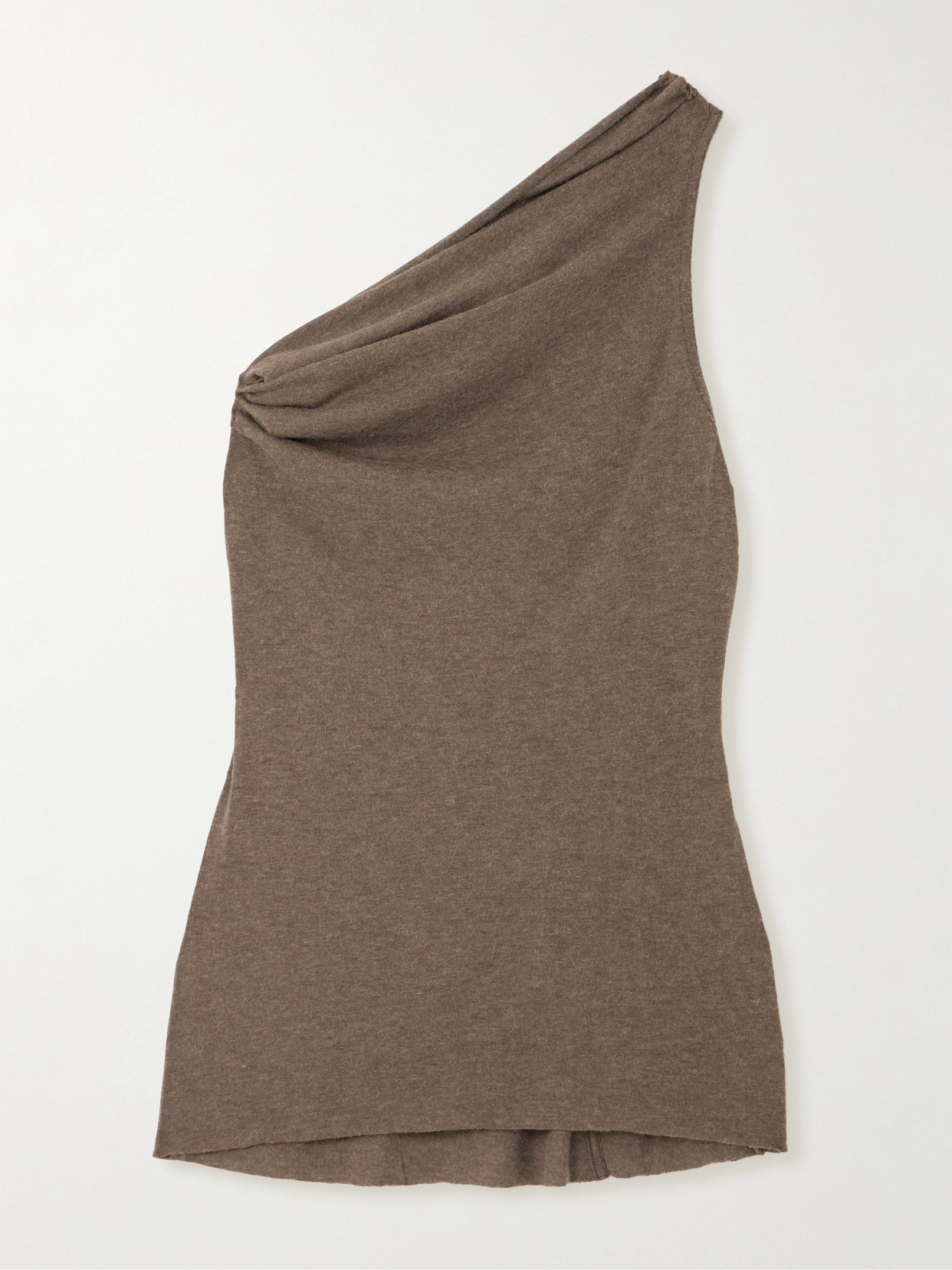 Rick Owens - Athena One-shoulder Knitted Top - Brown