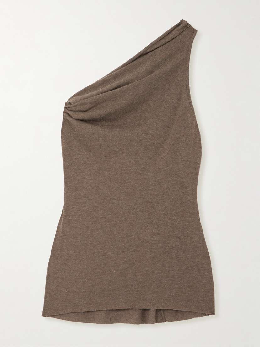 Rick Owens Athena One-shoulder Knitted Top