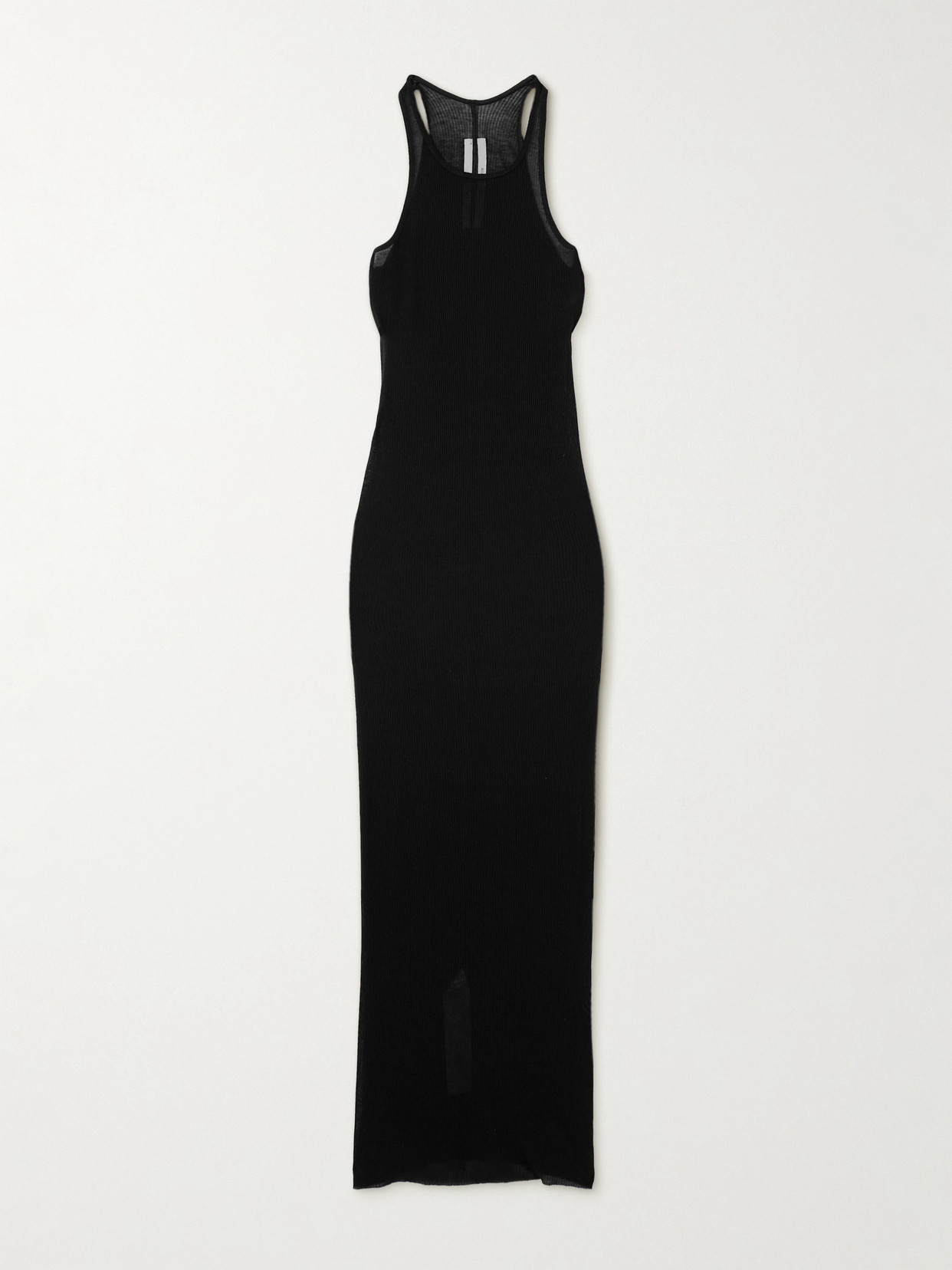 Rick Owens - Ribbed Jersey Midi Dress - Black