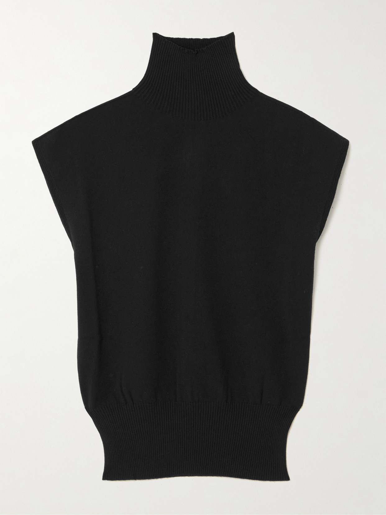 Rick Owens - Knitted Turtleneck Top - Black