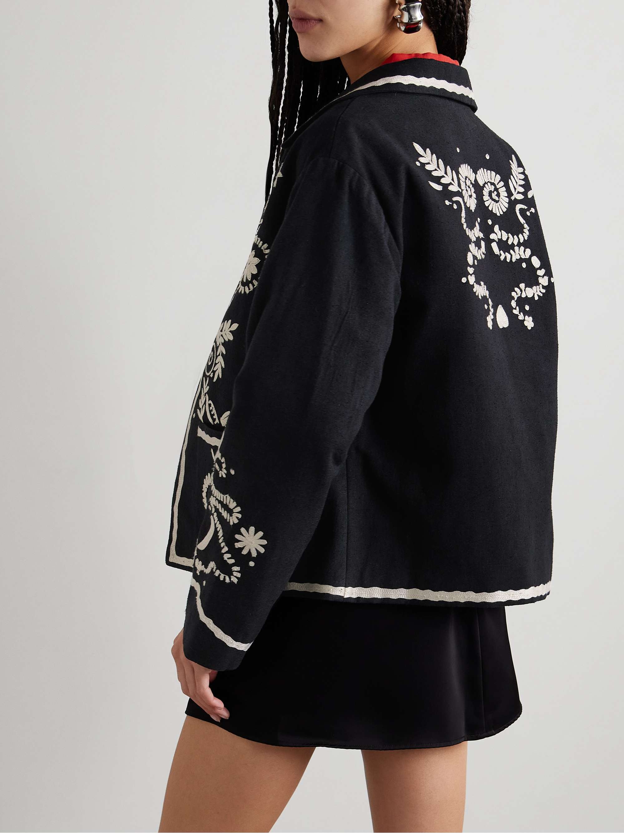 ALIX OF BOHEMIA | FRANCIS BONE SNAKE JACKET | WHITE BONE | FINAL SALE main image 0