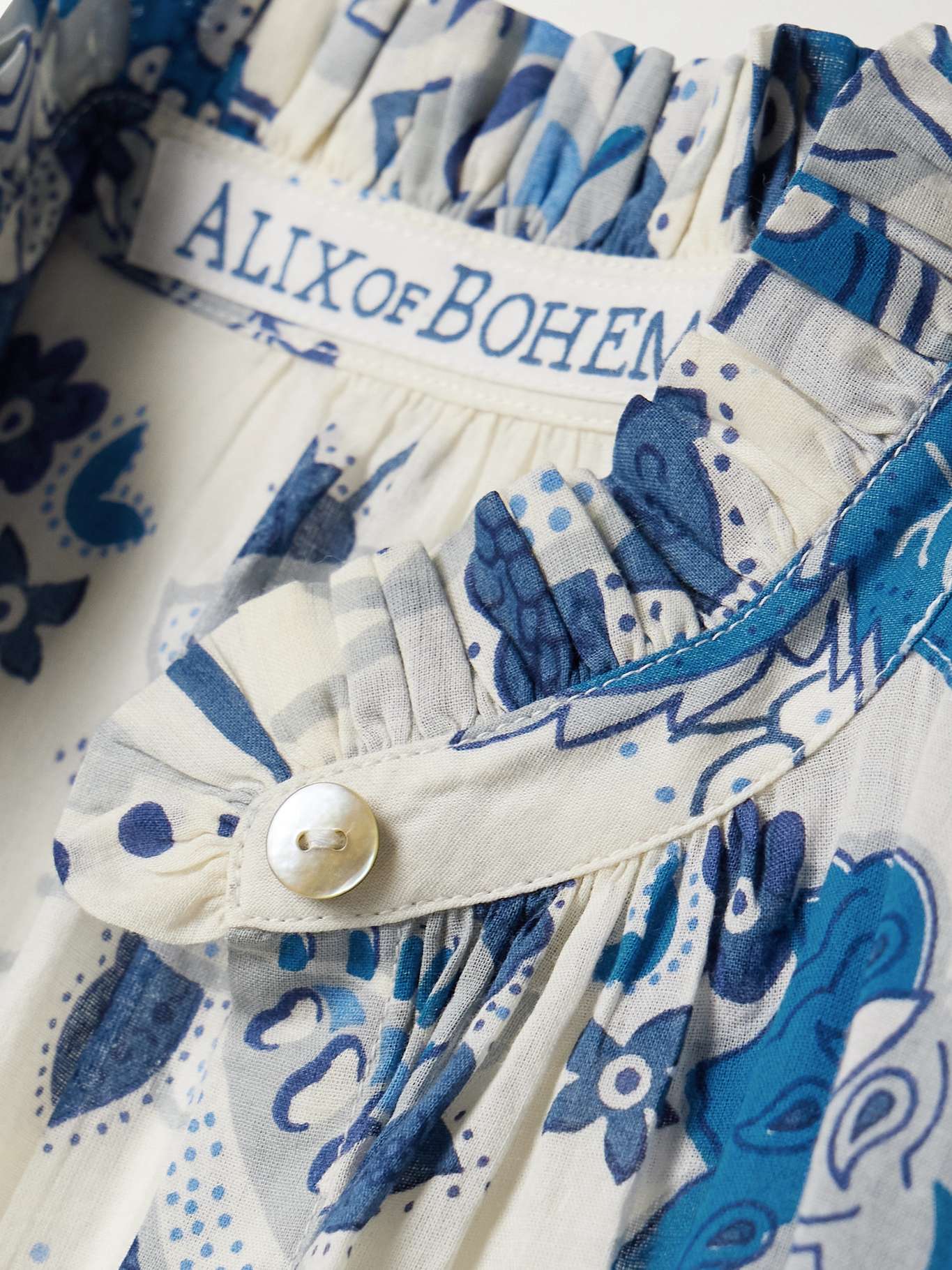 ALIX OF BOHEMIA Winnie floralprint cottonvoile top NETAPORTER