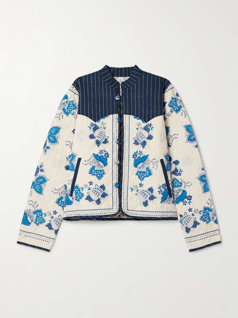 ALIX OF BOHEMIA Claude Printed Quilted Cotton Jacket - x large