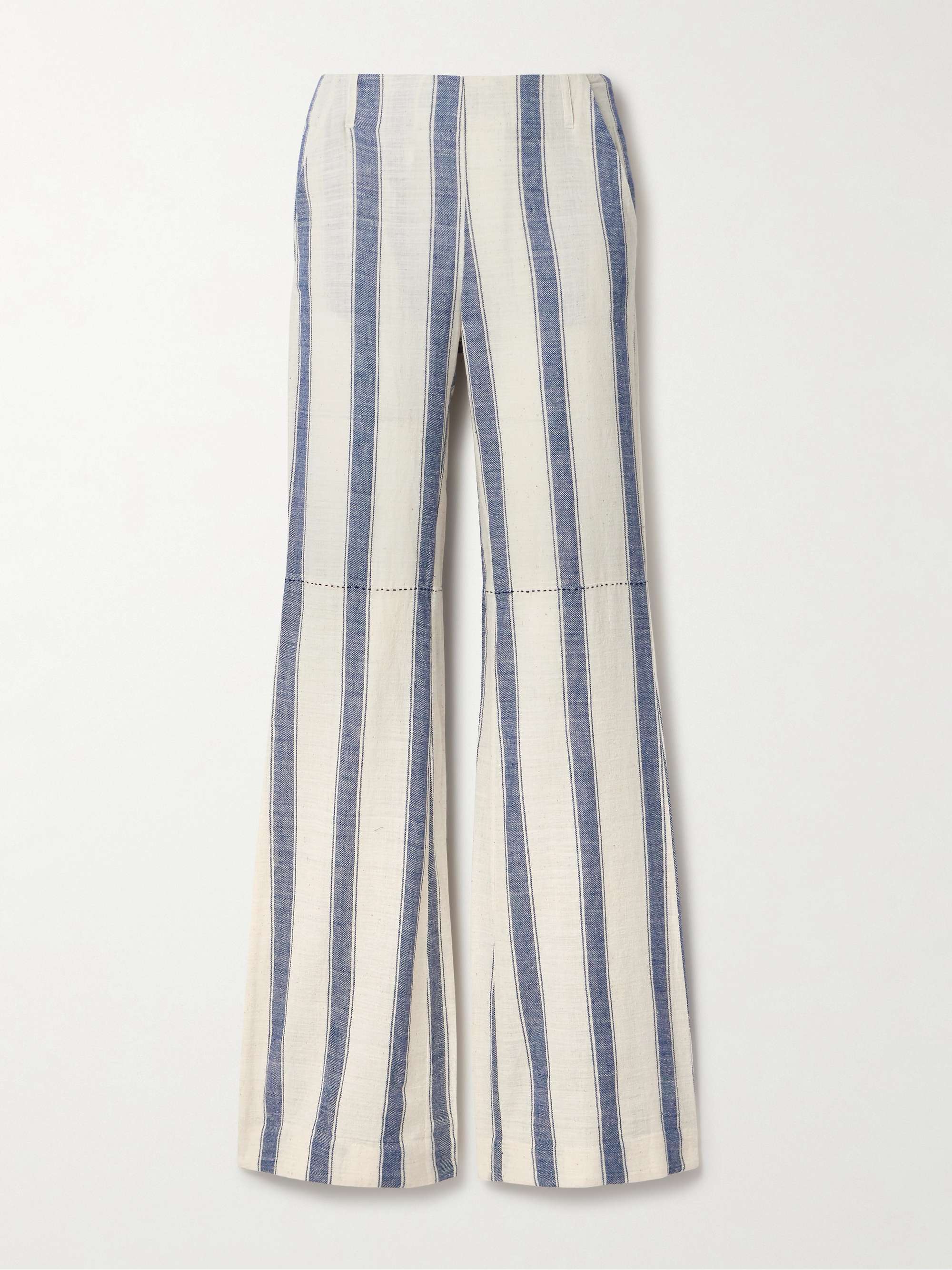 Flared pants striped hotsell