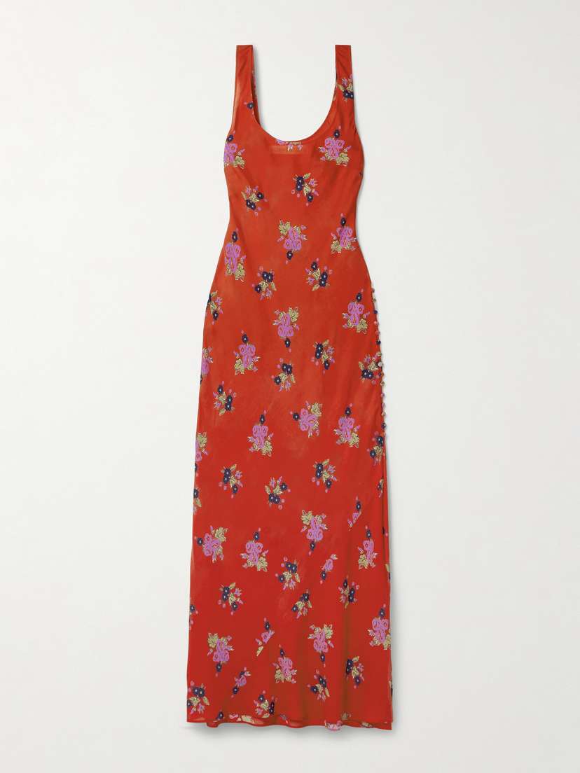ALIX OF BOHEMIA Adele Floral-print Tencel™ Lyocell Maxi Dress - x large