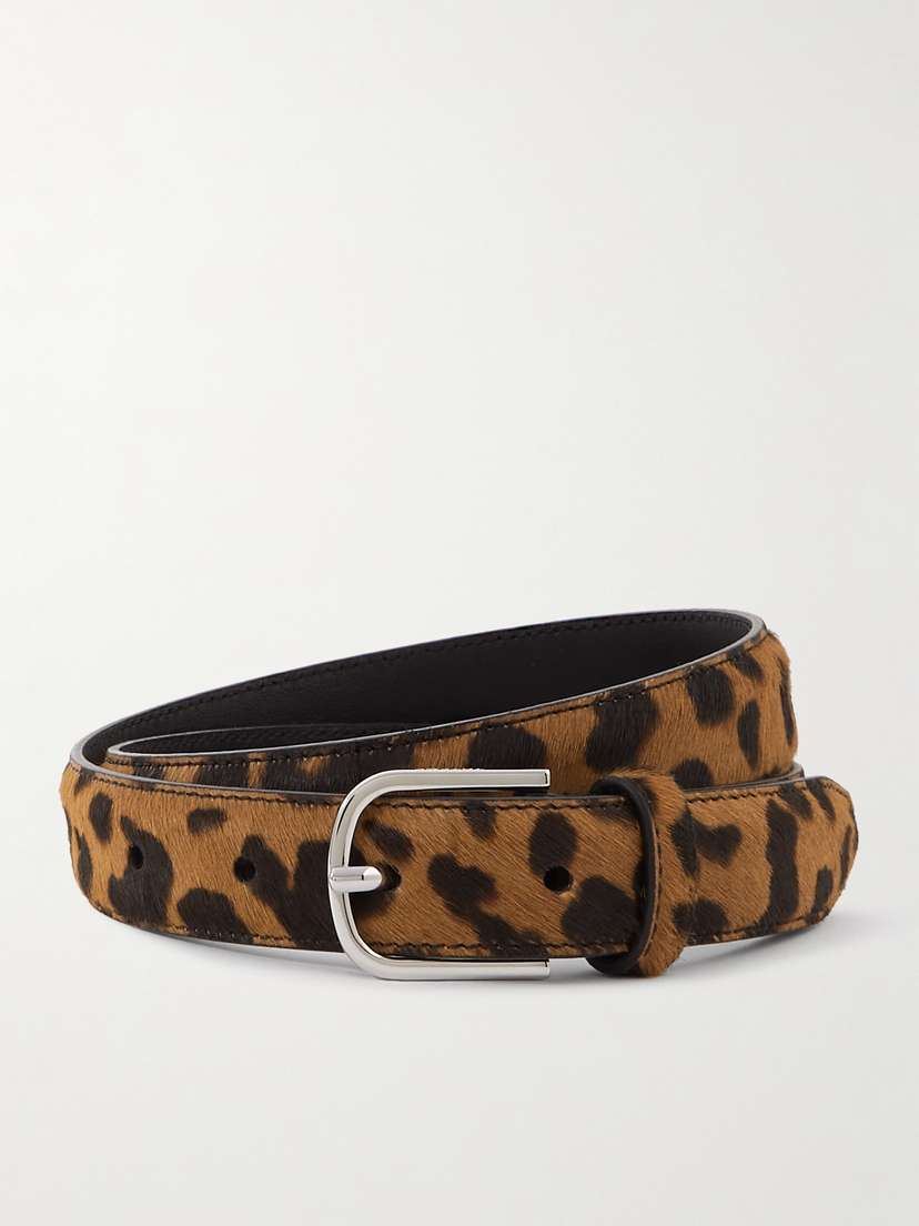 TOTEME Leopard-print Pony Hair Belt