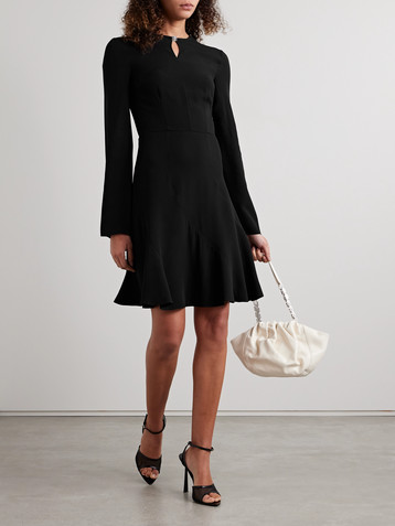Givenchy Embellished cutout crepe mini dress