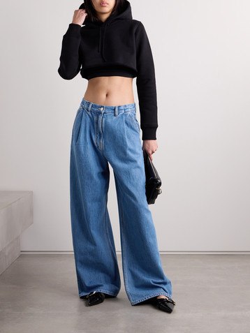 Givenchy Pleated low-rise jeans