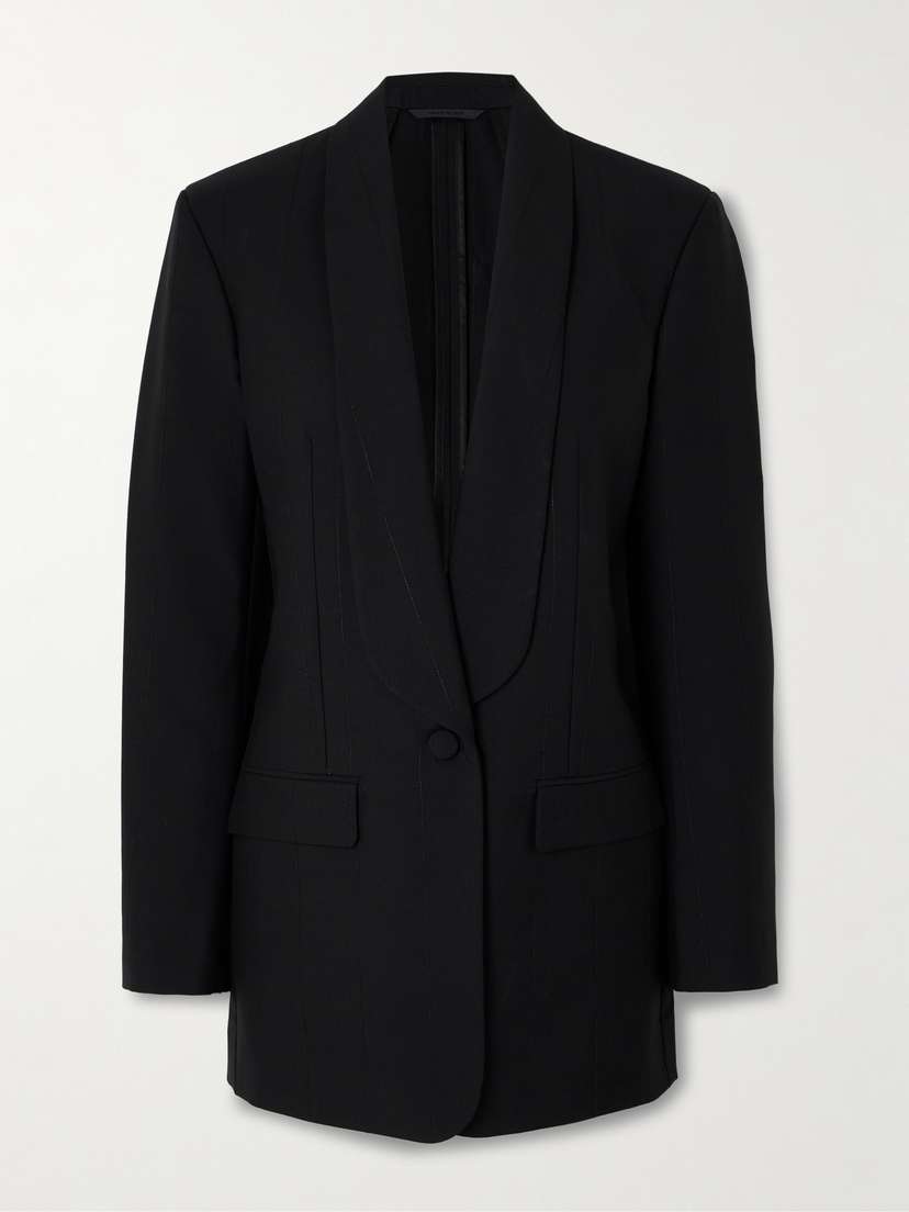 Givenchy Pinstriped Metallic Wool-blend Twill Blazer