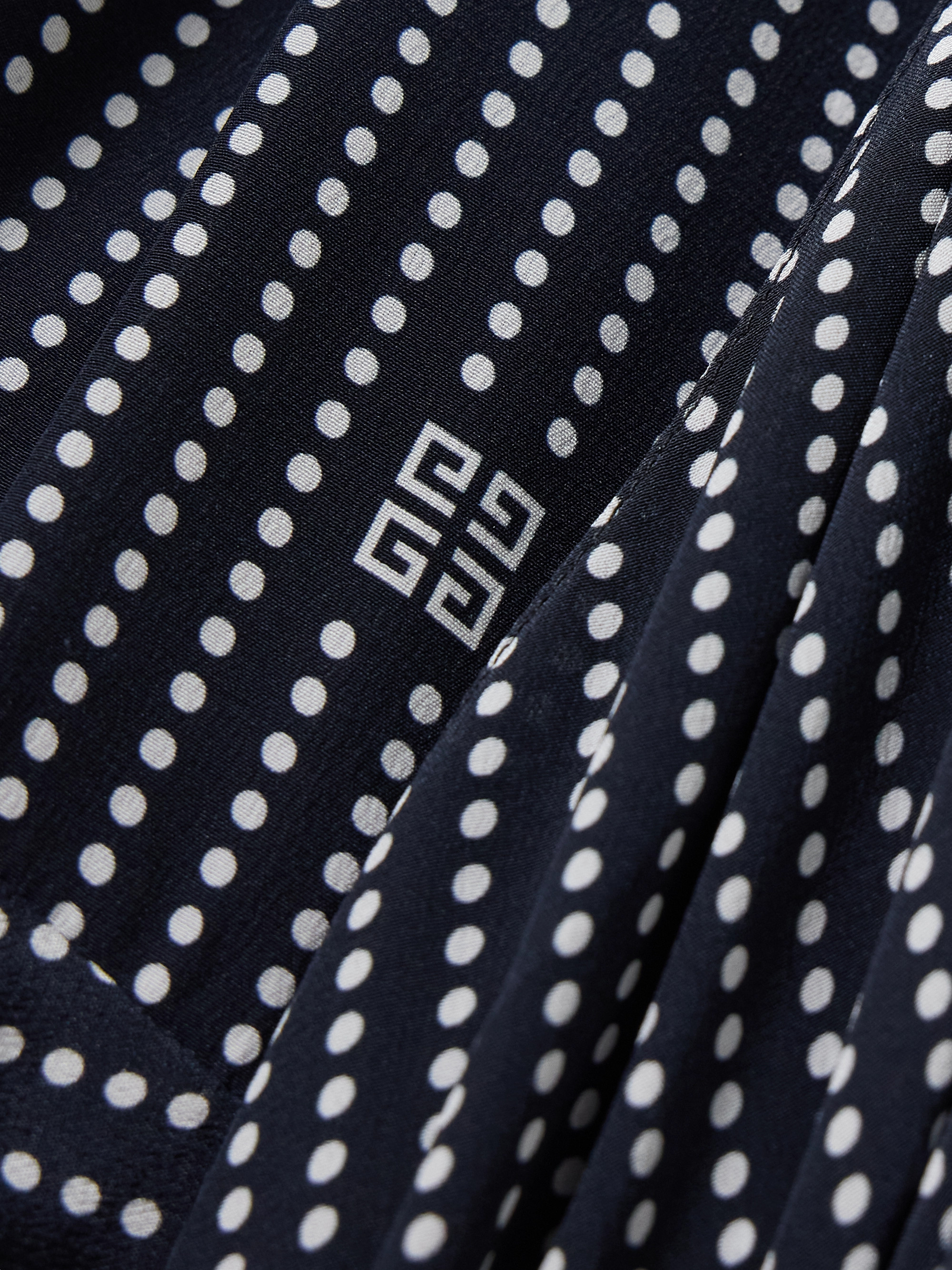 Givenchy Pussy-bow polka-dot silk mini dress thumbnail