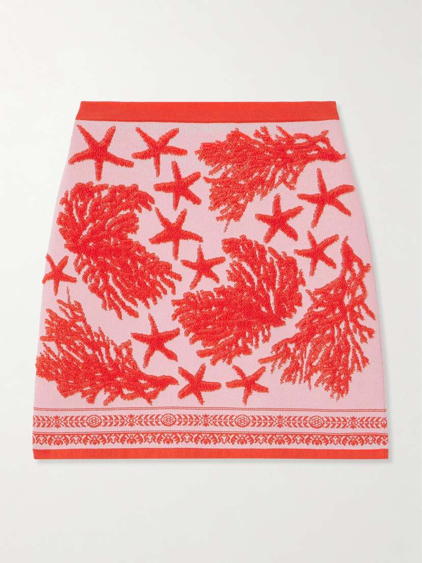 Versace Terry Jacquard Mini Skirt