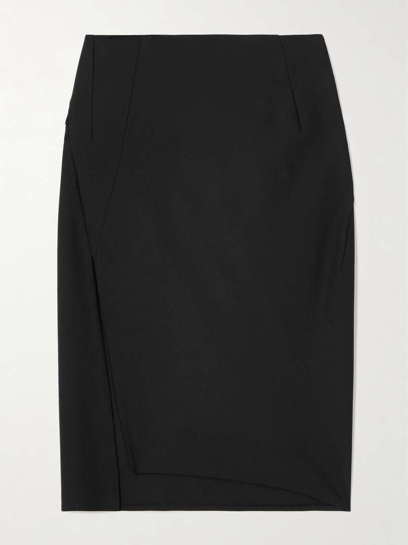 Versace Wool-blend Midi Skirt