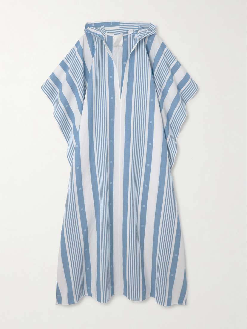 Givenchy Striped Cotton And Linen-blend Kaftan - FR 36