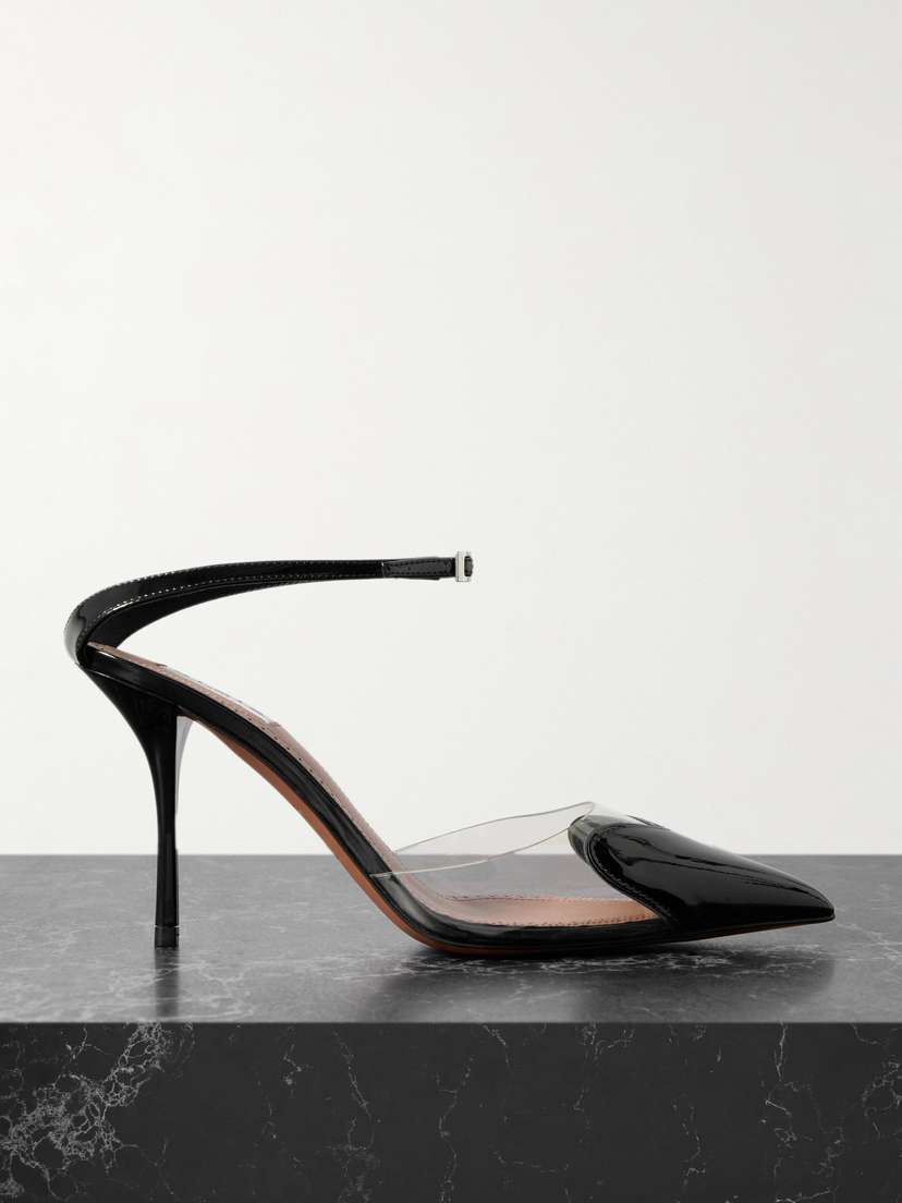 Alaïa Cœur 90 Pu And Patent-leather Pumps