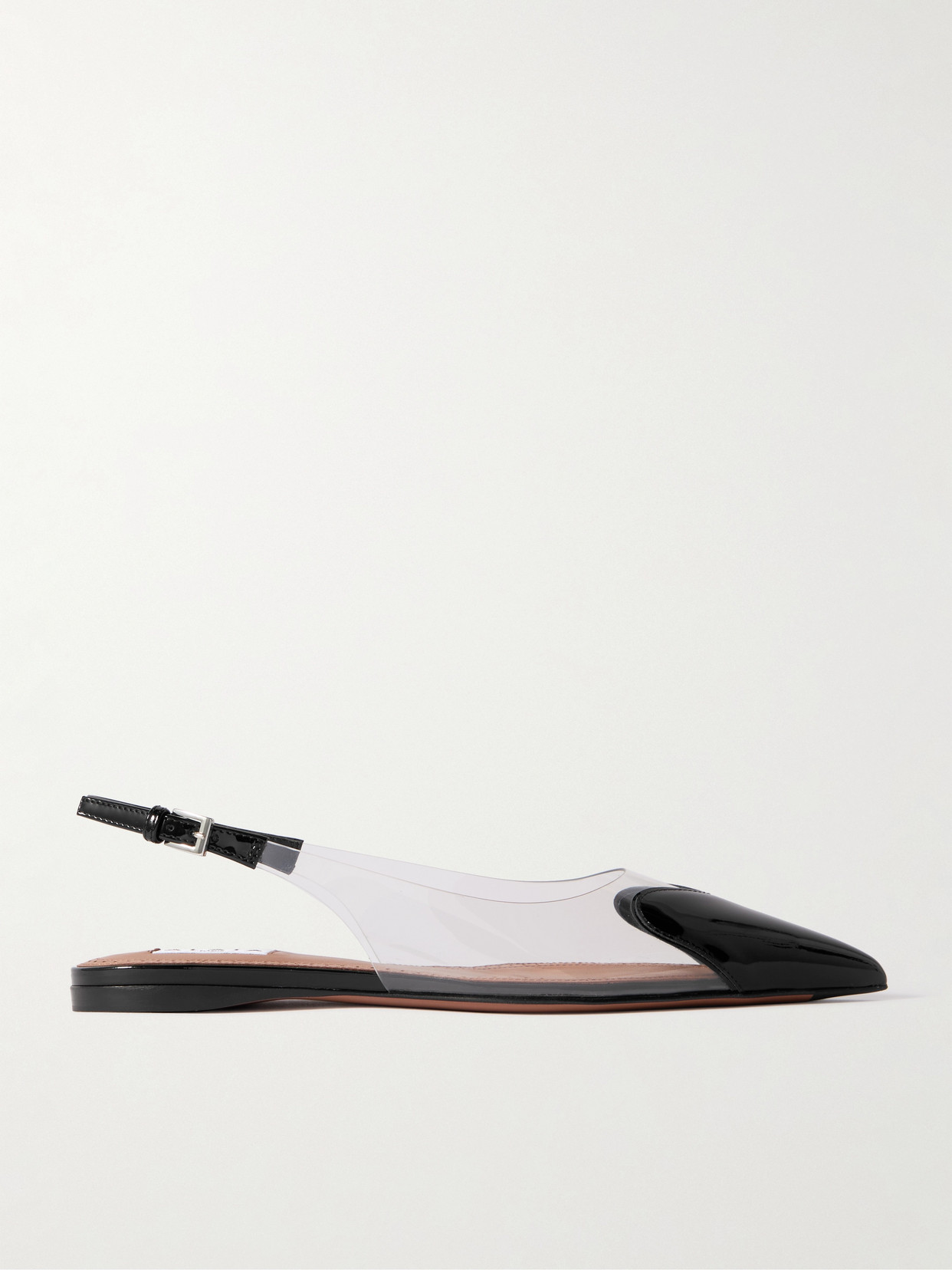 Alaïa Le Cœur Slingback Flats In Black