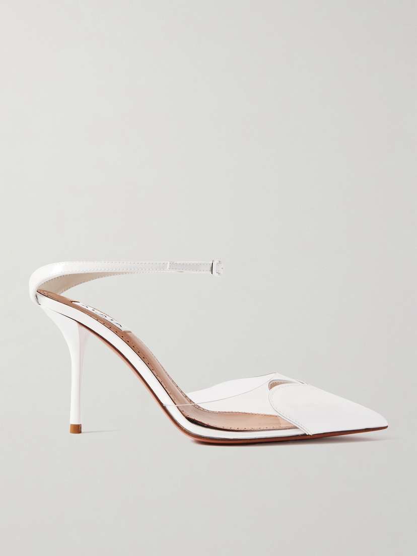 Alaïa Cœur 90 Pu And Patent-leather Pumps