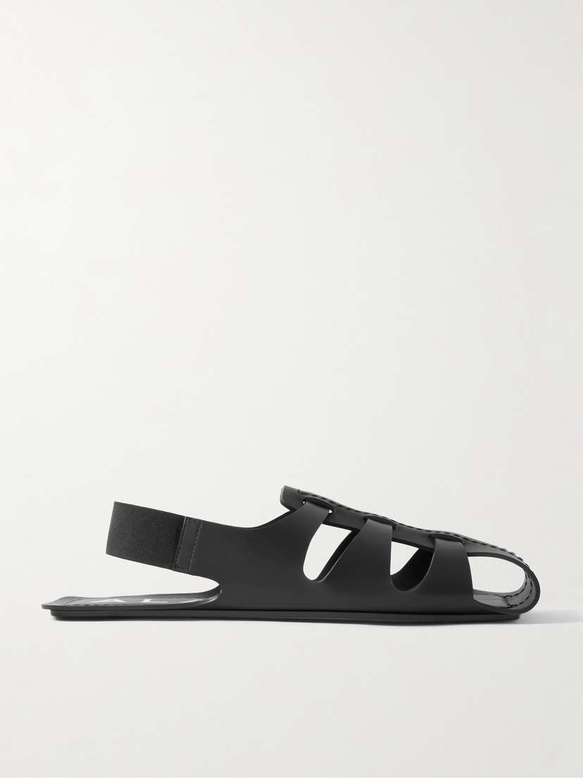 Alaïa Folded Leather Sandals