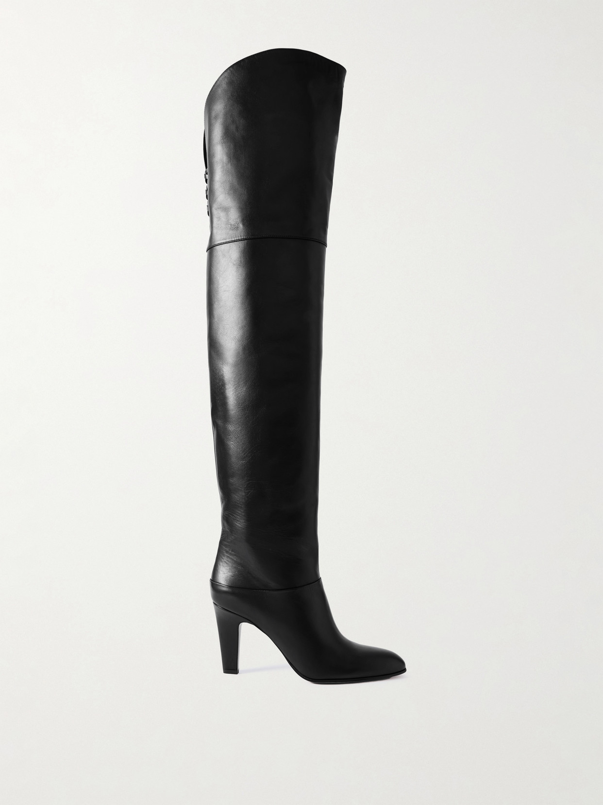 Chloé Eve Leather Over-the-knee Boots In Black