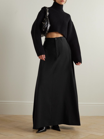 Balenciaga Wool maxi skirt