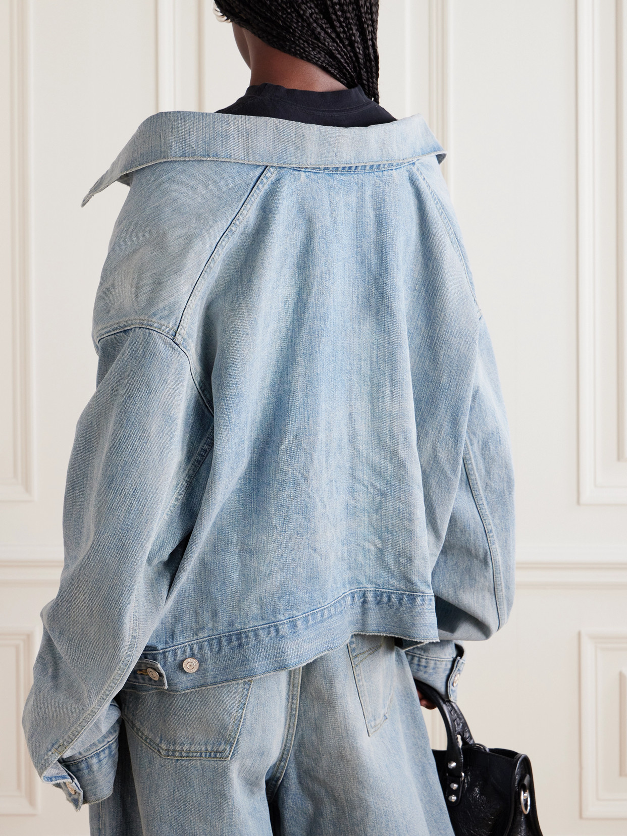 Balenciaga Denim Jacket In Blue