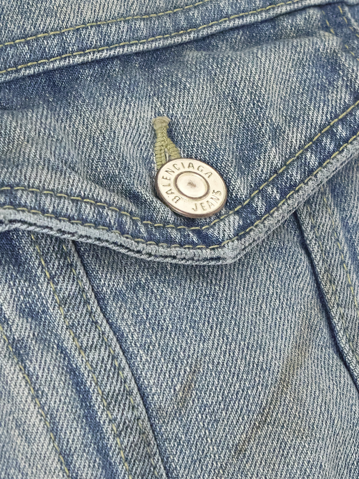 Balenciaga Denim Jacket In Blue